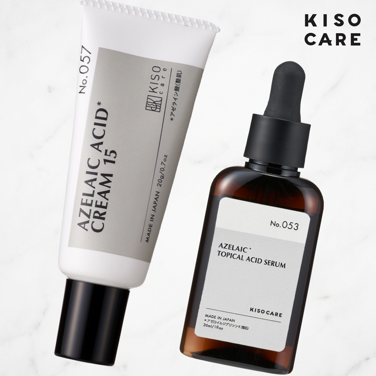 15% Azelaic Acid Starter Set (Serum 30ml + Face Cream 20g) | KISOCARE