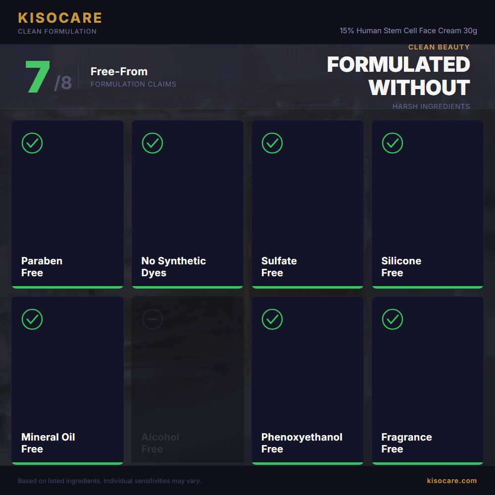 15% Human Stem Cell Face Cream 30g | KISOCARE | Clinical J-Beauty