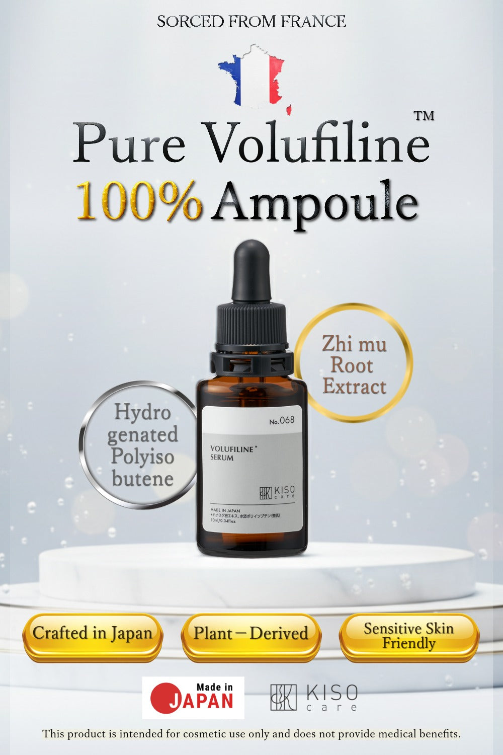KISOCARE Volufiline 100% Ampoule Oil For face Serum France SEDERMA 10ml DIY Skincare