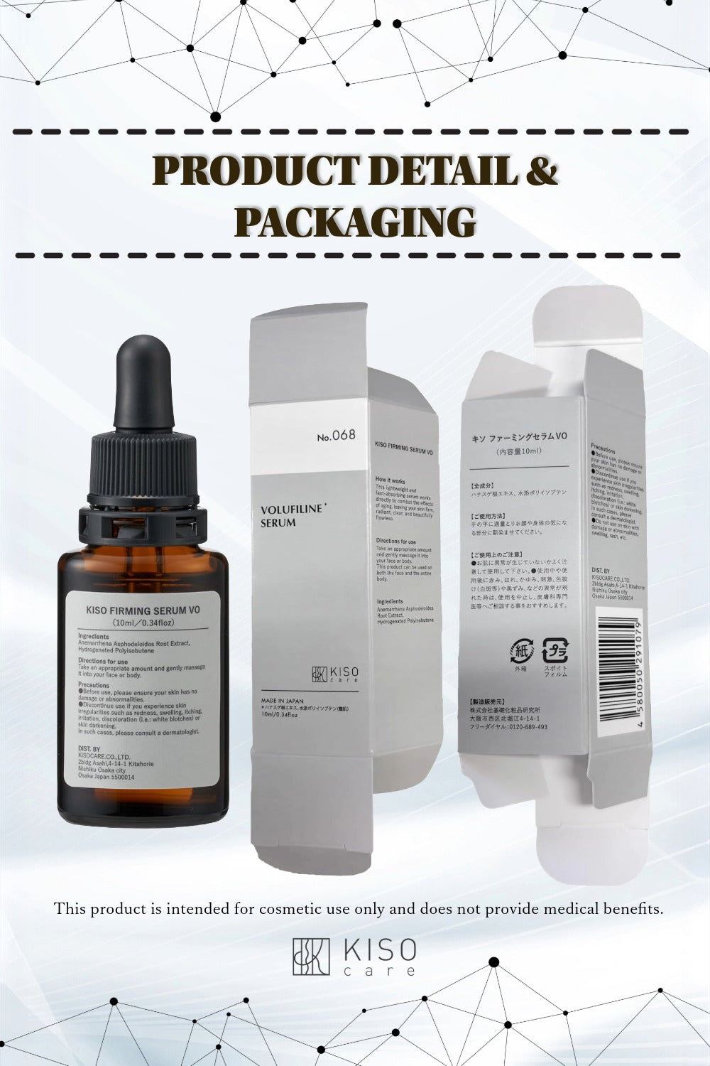 KISOCARE Volufiline 100% Ampoule Oil For face Serum France SEDERMA 10ml DIY Skincare